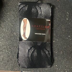 Chatties Black Spider Tights